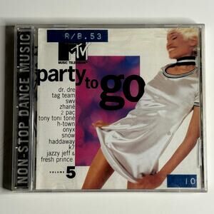 MTV Party To Go Vol 5 CD 1994 Tommy Boy 2Pac Dr Dre SWV 90s Hip Hop R&B Remixes